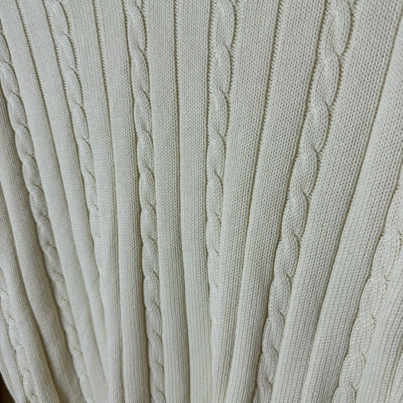 John Galt White Ida Cable Knit Sweater - Picture 7 of 11